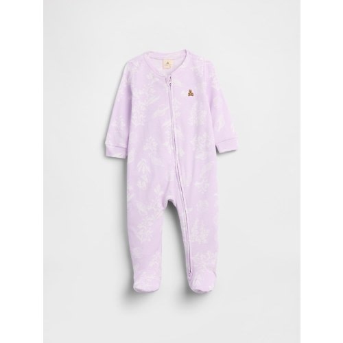 Baby Print Two-Way Zip One-Piece