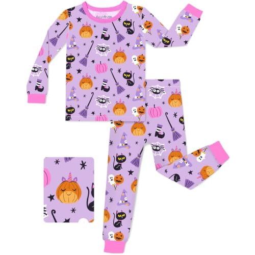 babee Reshinee Bamboo Viscose Toddler Girls Kids Pajamas Unicorn Mermaid Pjs Long Sleeve Snug fit 12M-8Y 2pcs Soft Jammies