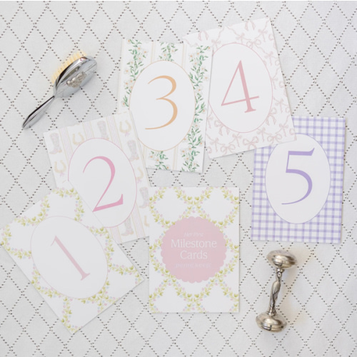 First Year Milestone Cards & Stand | Petite Keep