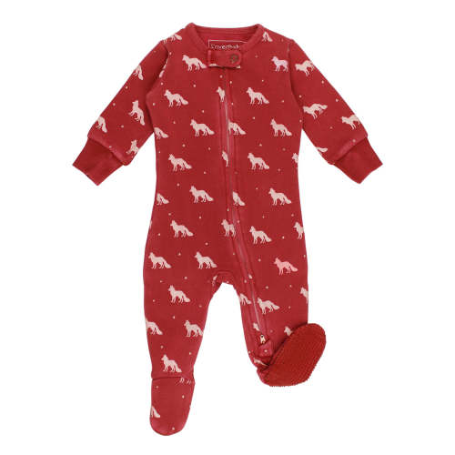 Cherry Fox | Organic Cozy Zipper Footie – L'ovedbaby