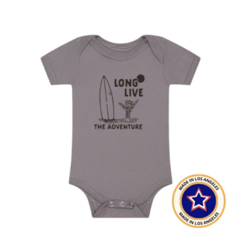 THE LONG LIVE ADVENTURE ONESIE - GREY
