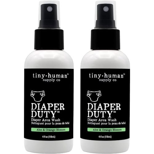 Diaper Duty Diaper Area Wash, 2 Pk, Cleansing Spray, Orange Blossom & Aloe