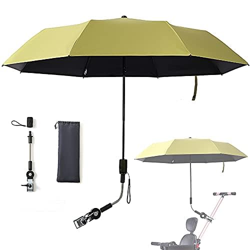 Nakazawa Universal Baby Parasol, Baby Stroller Sun Shade Sun Protection Sun Shade for Strollers, Waterproof Umbrella for Trolley Bike, Bicycle Umbrella with Holder Clip Clamp