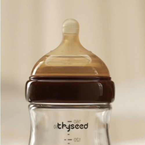 Thyseed Glass Natural Feeding Anti-Colic Baby Bottle
