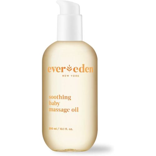 Evereden Soothing Baby Massage Oil 10.1 fl oz. | Clean Baby Care | Non-toxic and Fragrance Free | Clean Ingredients