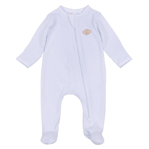 Touchdown Cutie Emb Zipper Footie (Infant)