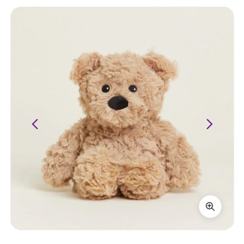 Brown Curly Bear Warmies Junior