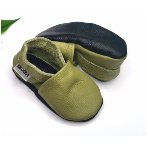 Soft sole leather handmade baby shoes