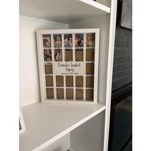 Custom Birth Through 18 Photo Frame for Children - First Year, Months and Years 1-18
