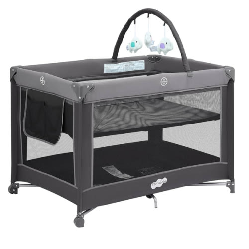 Pamo Babe Portable Playpen Foldable Playard Portable Crib for Baby and Toddlers