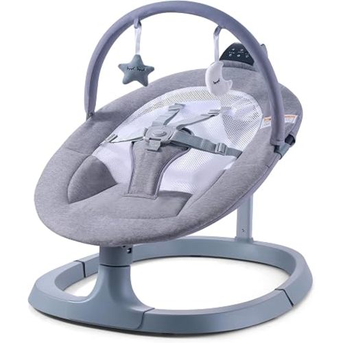 VaVaSoo Baby Swing, Infant Swing Up to 26lbs, Light Grey