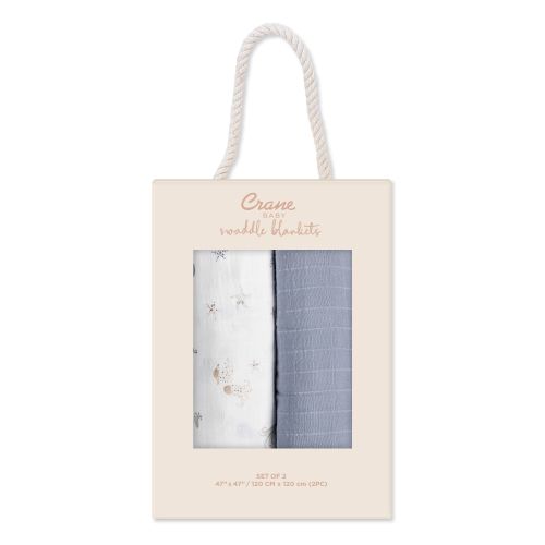 Cove Sea Life Newborn Swaddle Blanket Set | Crane Baby