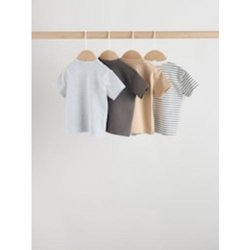 Buy Mono/Neutral Short Sleeve Baby T-Shirts 4 Pack (0mths-2yrs) from Next USA