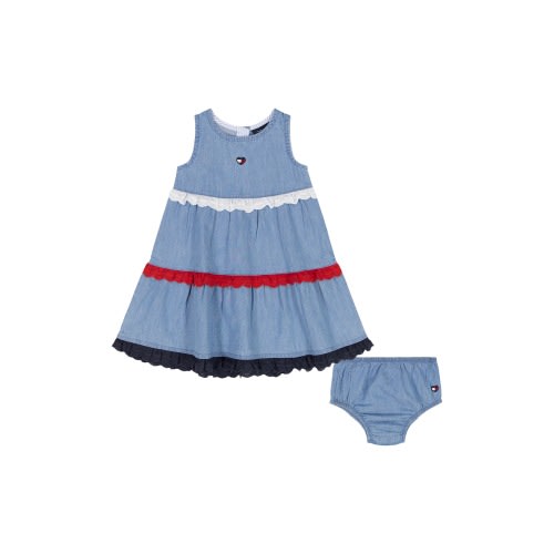 Tiered Denim Dress & Bloomers