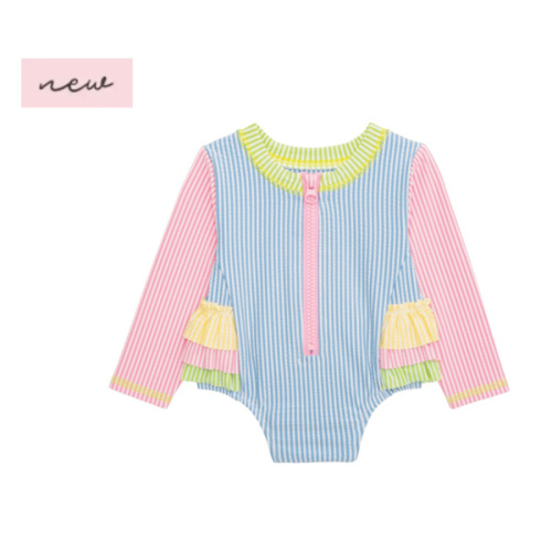 Seersucker Baby Rash Guard