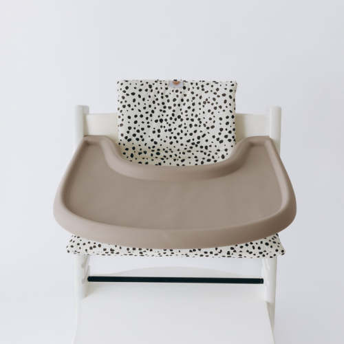 Full Cover Silicone Placemat Compatible with Stokke Tripp Trapp Highchair - Taupe - AZEbabydream