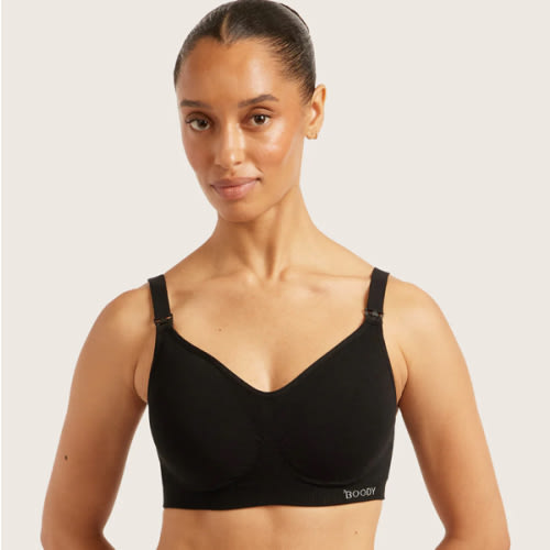 Wireless Nursing Bra-Black