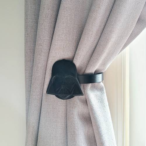 Replaceable Darth Vader Curtain Holdbacks/Tiebacks 3D Printed Plastic (Set of left and right)