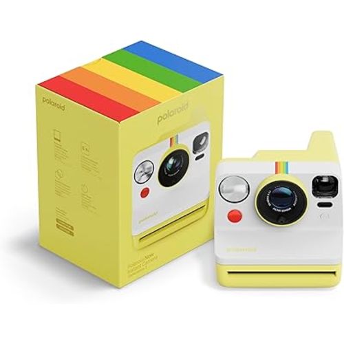Polaroid Now 3rd Generation I-Type Instant Film Camera - Yellow - Camera Only No Film (9158)