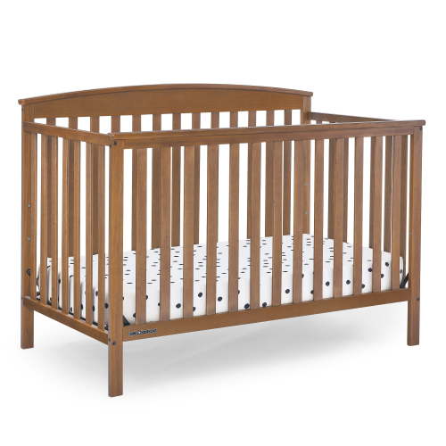 Delta Children Hanover 6-in-1 Convertible Baby Crib, Chestnut