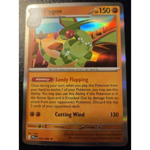 Flygon 053/094 Holo Rare Phantasmal Flames Pokemon TCG