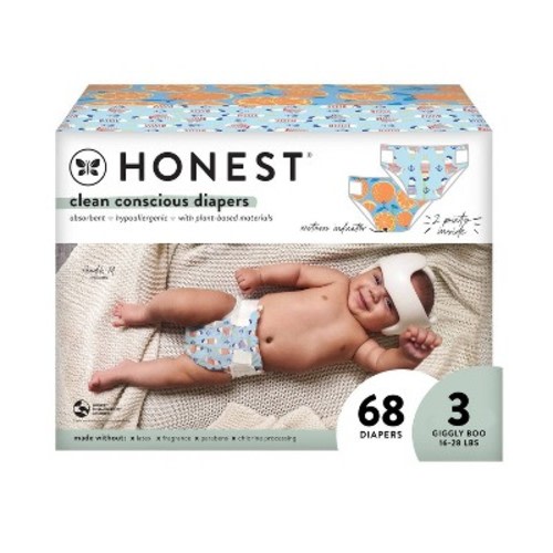 The Honest Company Clean Conscious Disposable Diapers - (Select Size and Pattern), Size: 3