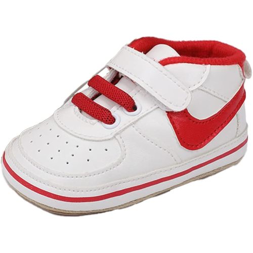 Clowora Unsex Baby Shoes Boys Girls Infant Sneakers Non-Slip Soft Rubber Sole Toddler Crib First Walker Lightweight Shoes