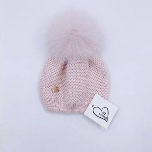 MI LOVES SIGNATURE Luxurious knitted Pompom Hat(ALL COLOURS)