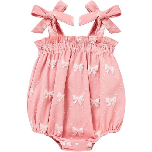 Baby Girl Summer Clothes Newborn Girl Outfits Cute Strap Baby Girl Romper Jumpsuit Infant Floral One Piece Bodysuit
