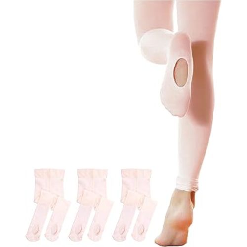 Stelle Girls' Convertible & Transition Ballet Tights for Toddler Dance Kid