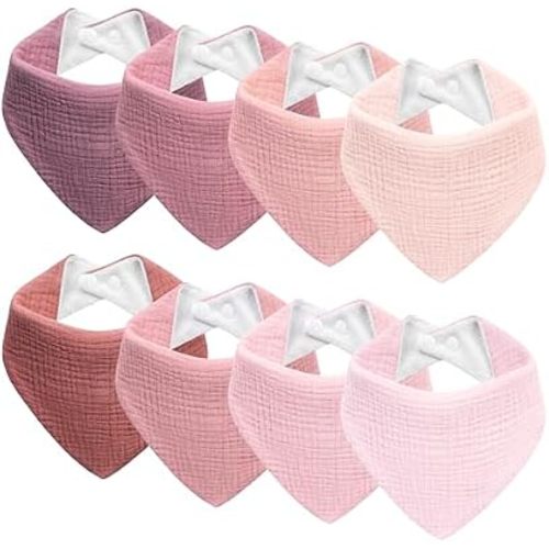 Muslin Baby Bibs Baby Drool Bandana Bibs for Baby Girls Boys Infant Newborn Toddler Drooling and Teething