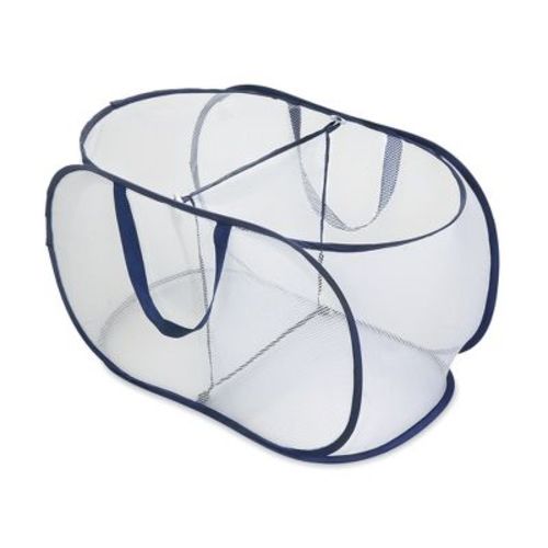 Smart Design® Pop-Up Sorter – 2-Compartment Laundry Hamper