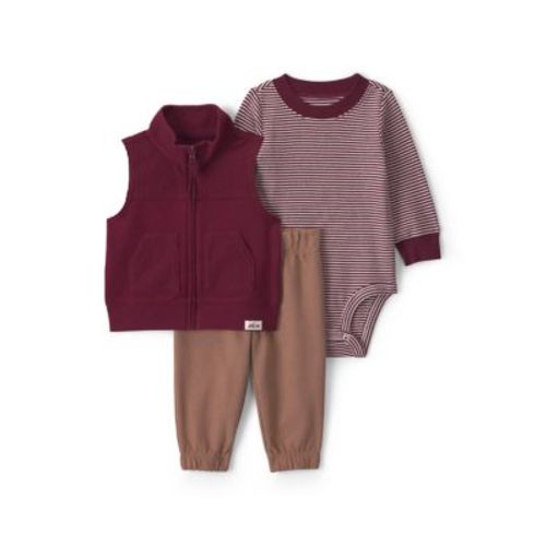 Baby Boys 3 Piece Vest Set