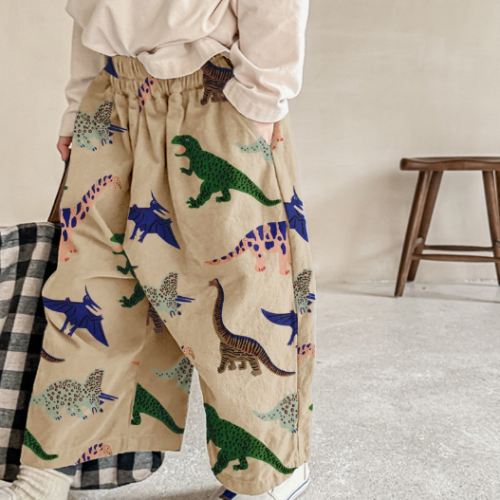 Baby & Kids Dinosaur Print Casual Pants