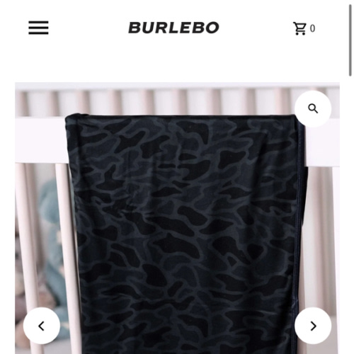 Baby Swaddle - Black Camo – BURLEBO