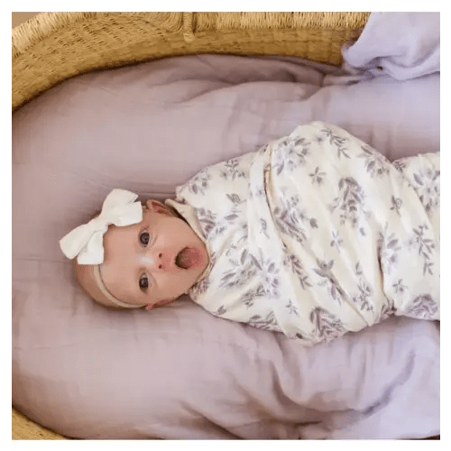Brands We Love Bamboo Rayon Muslin Swaddle Forget-Me-Not by Janie and Jack