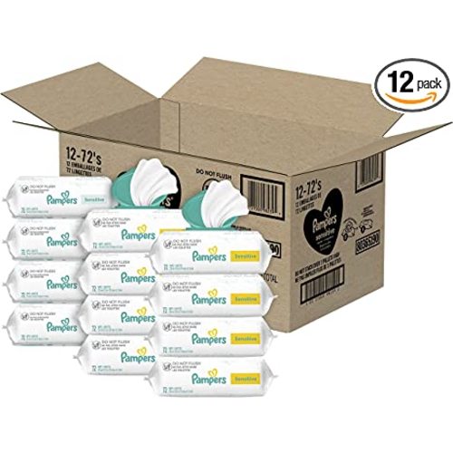 pampers sensitive baby wipes 864 ct OLD