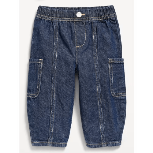 Baggy Barrel-Leg Cargo Jeans for Baby