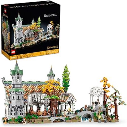 LEGO Icons The Lord of The Rings: Rivendell Building Model Kit for Adults, Construct and Display a Middle-Earth Valley with 15 Minifigures, A Great Gift for LOTR Fans and Movie-Lovers, 10316