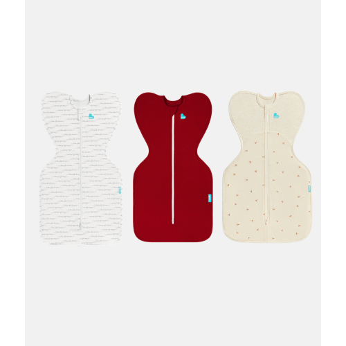 Swaddle Up Starter Bundle | 1.0 | 1.5 TOG | White | Maroon | Oatmeal Twigs
