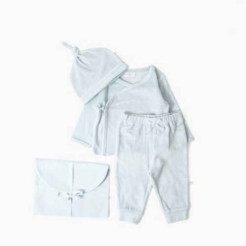 Picolette by Olivia Culpo Baby Boys' 4pc Velour Gift Set - Blue Newborn