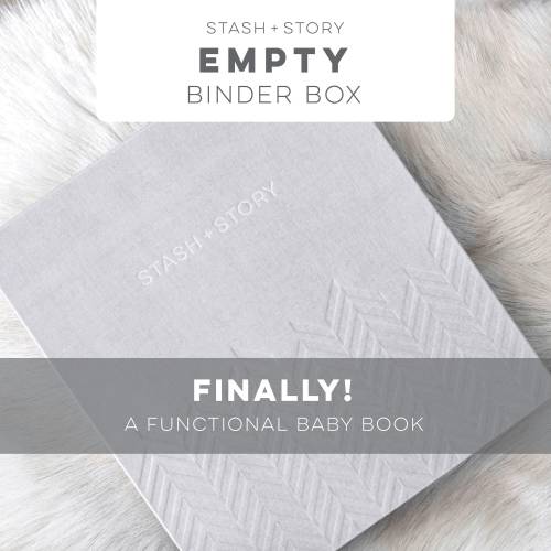 BABY MEMORY BOOK, empty cloth binder, Empty Binder for additional inserts, modern baby book, pregnancy journal, baby keepsake, cloth binder