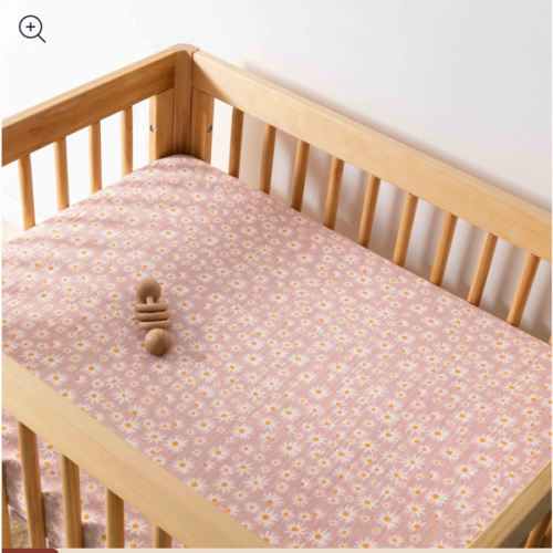 All-Stages Midi Crib Sheet in GOTS Certified Organic Muslin Cotton