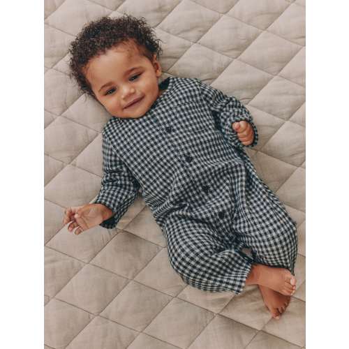 Black White Check Baby Romper (0mths-2yrs)