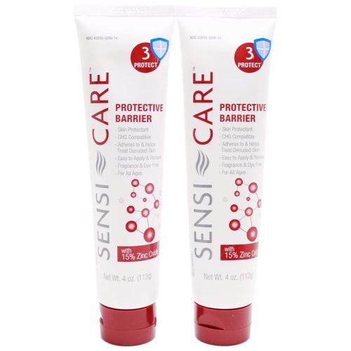 Medline Remedy Specialized Protect Zinc Oxide Paste Skin Protectant 4 oz Tube (Pack of 2 Tubes)