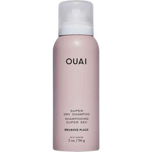 OUAI Super Travel Size Dry Shampoo - Volumizing Dry Shampoo - Absorbs Oil, Dirt & Sweat - Blends Seamlessly into Hair with Zero Residue & Enriched with a Long-Lasting Scent - Melrose Place (2 oz)