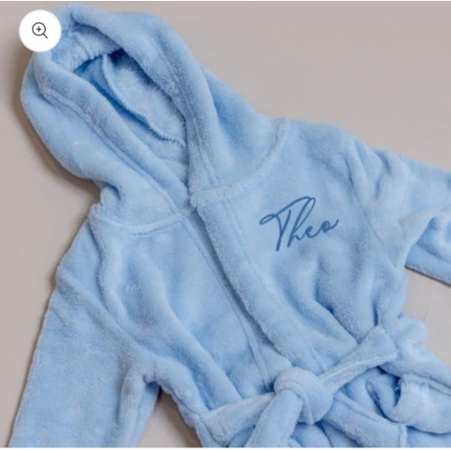 Blue Personalised Children's Dressing Gown | The Gray Bear Company – TheGrayBearCompany
