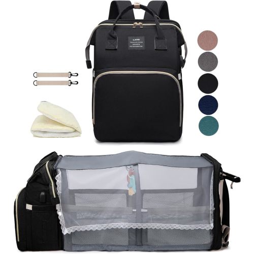 Black boy Diaper Bag Backpack: Baby toddler Bags with Changing Station for Women Men Girls Mom Dad Large Travel Backpack Pañaleras Modernas Para Bebe Niña Niño Newborn Essentials Baby New Born Gift