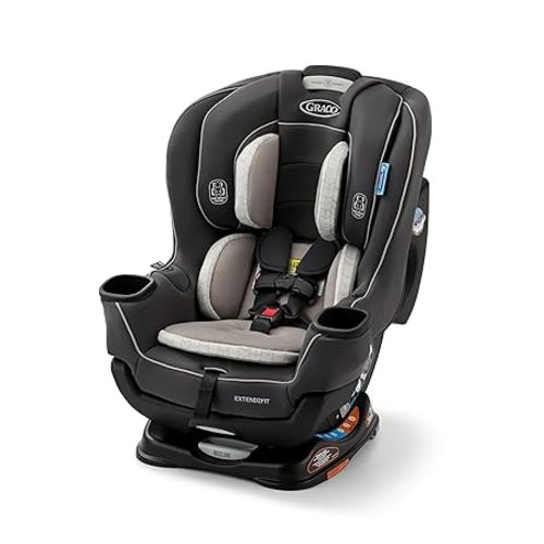 Graco Extend2Fit Convertible Car Seat, Rear and Forward Facing Car Seat with Adjustable Extension Panel for Extra Legroom, Great Gift for Baby Shower or Baby Registry, Redmond
