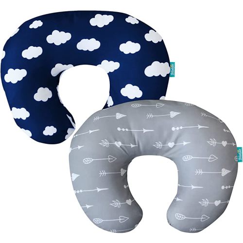 Biloban Nursing Pillow Cover 2 Pack for Breastfeeding Pillow, Ultra Soft and Cozy Nursing Slipcovers, Snug Fits for Boppy, Perfect Choice for Mom